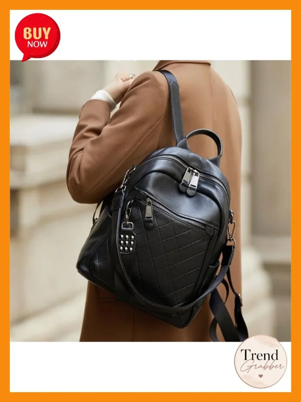 Genuine Leather Backpack Purse for Women Anti-Theft Travel College Bag